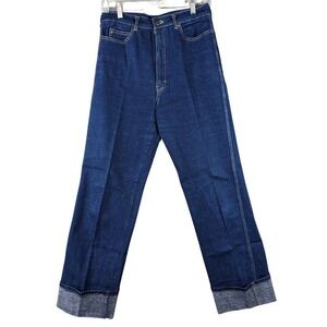 Collections Jeans Womens 14 Blue Denim High Waist Straight Dark Wash Stretch Y2K